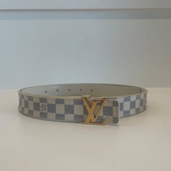 LV INITIALES 40MM REVERSIBLE BELT-  Damier Azur - SIZE 85cm - Picture 7 of 7